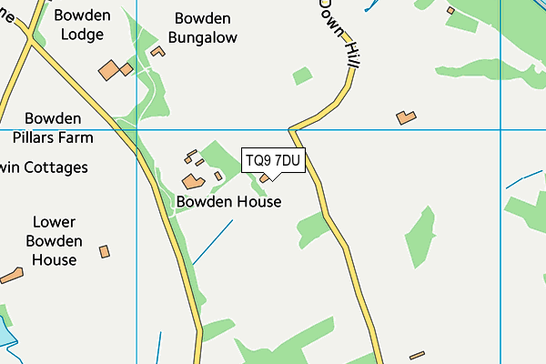 TQ9 7DU map - OS VectorMap District (Ordnance Survey) TQ9 7DU map - OS VectorMap District (Ordnance Survey)