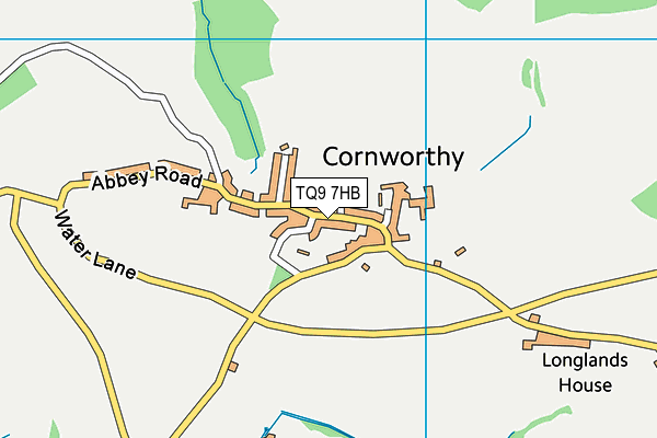 TQ9 7HB map - OS VectorMap District (Ordnance Survey) TQ9 7HB map - OS VectorMap District (Ordnance Survey)