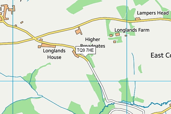 TQ9 7HE map - OS VectorMap District (Ordnance Survey) TQ9 7HE map - OS VectorMap District (Ordnance Survey)