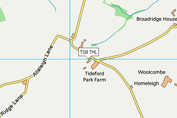 TQ9 7HL map - OS VectorMap District (Ordnance Survey) TQ9 7HL map - OS VectorMap District (Ordnance Survey)