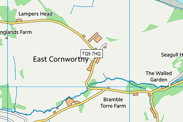 TQ9 7HQ map - OS VectorMap District (Ordnance Survey)