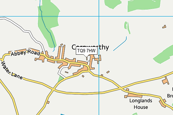 TQ9 7HW map - OS VectorMap District (Ordnance Survey) TQ9 7HW map - OS VectorMap District (Ordnance Survey)