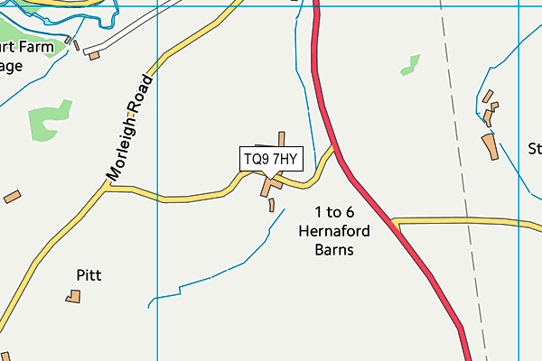 TQ9 7HY map - OS VectorMap District (Ordnance Survey) TQ9 7HY map - OS VectorMap District (Ordnance Survey)