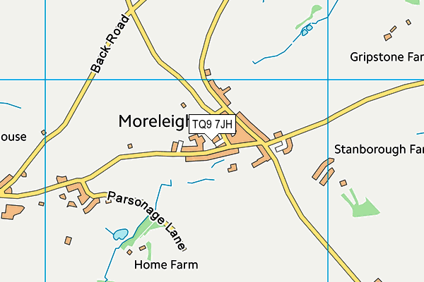 TQ9 7JH map - OS VectorMap District (Ordnance Survey) TQ9 7JH map - OS VectorMap District (Ordnance Survey)