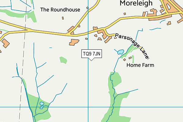 TQ9 7JN map - OS VectorMap District (Ordnance Survey) TQ9 7JN map - OS VectorMap District (Ordnance Survey)
