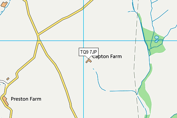 TQ9 7JP map - OS VectorMap District (Ordnance Survey) TQ9 7JP map - OS VectorMap District (Ordnance Survey)