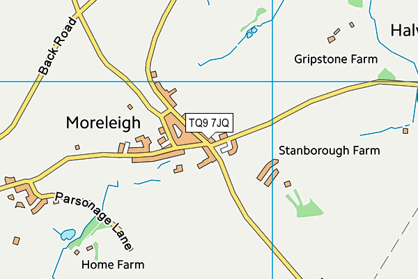 TQ9 7JQ map - OS VectorMap District (Ordnance Survey) TQ9 7JQ map - OS VectorMap District (Ordnance Survey)