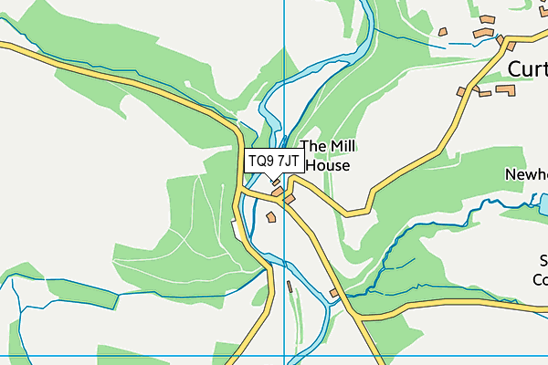 TQ9 7JT map - OS VectorMap District (Ordnance Survey) TQ9 7JT map - OS VectorMap District (Ordnance Survey)