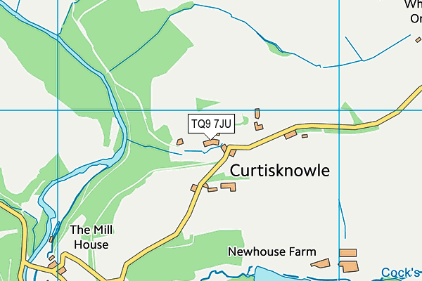 TQ9 7JU map - OS VectorMap District (Ordnance Survey) TQ9 7JU map - OS VectorMap District (Ordnance Survey)