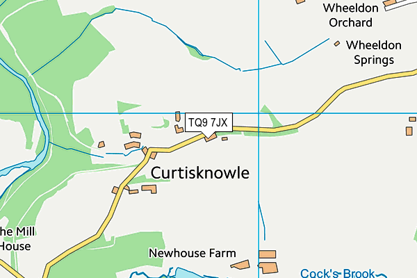 TQ9 7JX map - OS VectorMap District (Ordnance Survey) TQ9 7JX map - OS VectorMap District (Ordnance Survey)