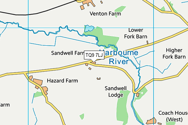 TQ9 7LJ map - OS VectorMap District (Ordnance Survey) TQ9 7LJ map - OS VectorMap District (Ordnance Survey)