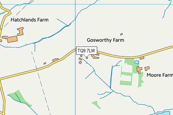 TQ9 7LW map - OS VectorMap District (Ordnance Survey) TQ9 7LW map - OS VectorMap District (Ordnance Survey)