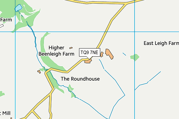 TQ9 7NE map - OS VectorMap District (Ordnance Survey) TQ9 7NE map - OS VectorMap District (Ordnance Survey)