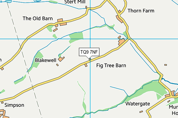 TQ9 7NF map - OS VectorMap District (Ordnance Survey) TQ9 7NF map - OS VectorMap District (Ordnance Survey)