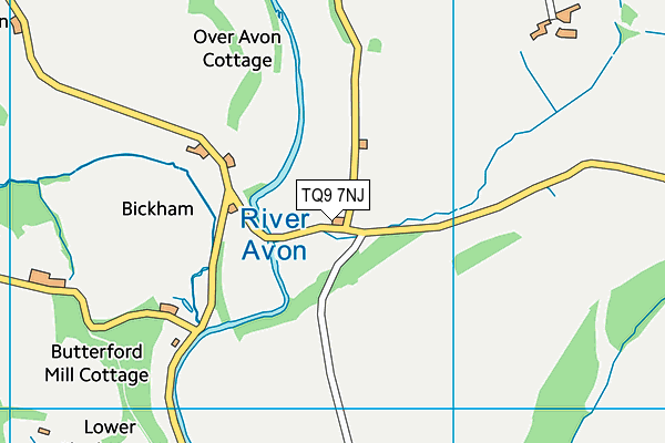 TQ9 7NJ map - OS VectorMap District (Ordnance Survey) TQ9 7NJ map - OS VectorMap District (Ordnance Survey)