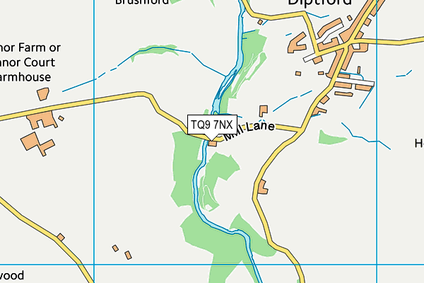 TQ9 7NX map - OS VectorMap District (Ordnance Survey) TQ9 7NX map - OS VectorMap District (Ordnance Survey)