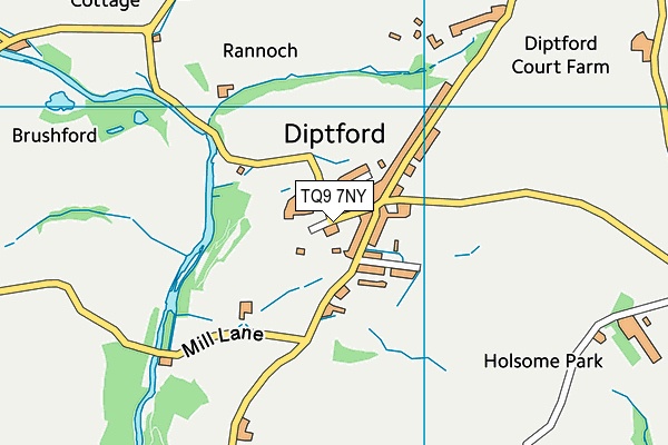 TQ9 7NY map - OS VectorMap District (Ordnance Survey)