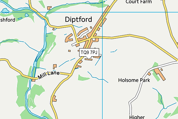 TQ9 7PJ map - OS VectorMap District (Ordnance Survey) TQ9 7PJ map - OS VectorMap District (Ordnance Survey)