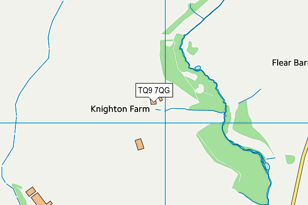 TQ9 7QG map - OS VectorMap District (Ordnance Survey)