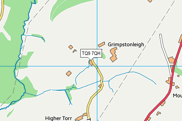 TQ9 7QH map - OS VectorMap District (Ordnance Survey) TQ9 7QH map - OS VectorMap District (Ordnance Survey)
