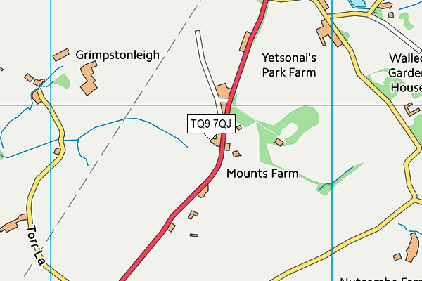 TQ9 7QJ map - OS VectorMap District (Ordnance Survey) TQ9 7QJ map - OS VectorMap District (Ordnance Survey)