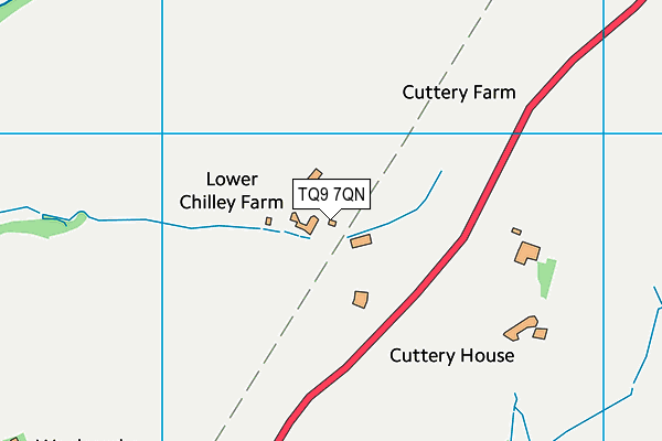 TQ9 7QN map - OS VectorMap District (Ordnance Survey) TQ9 7QN map - OS VectorMap District (Ordnance Survey)