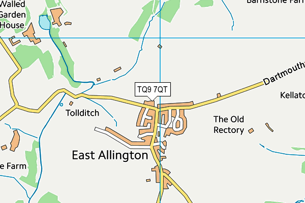 TQ9 7QT map - OS VectorMap District (Ordnance Survey) TQ9 7QT map - OS VectorMap District (Ordnance Survey)