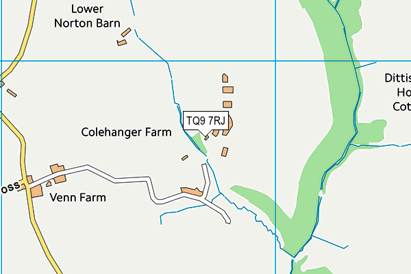 TQ9 7RJ map - OS VectorMap District (Ordnance Survey) TQ9 7RJ map - OS VectorMap District (Ordnance Survey)