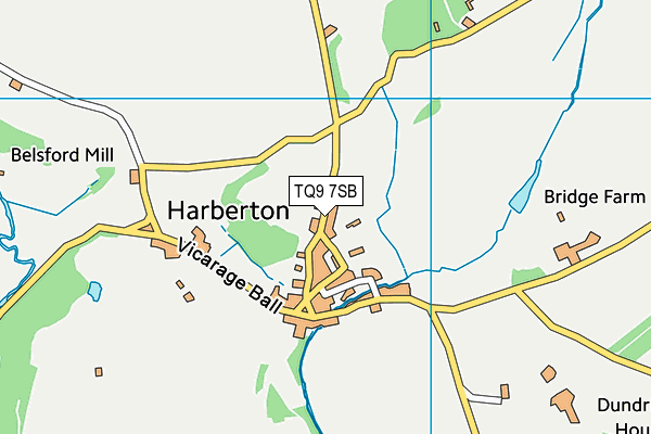 TQ9 7SB map - OS VectorMap District (Ordnance Survey) TQ9 7SB map - OS VectorMap District (Ordnance Survey)