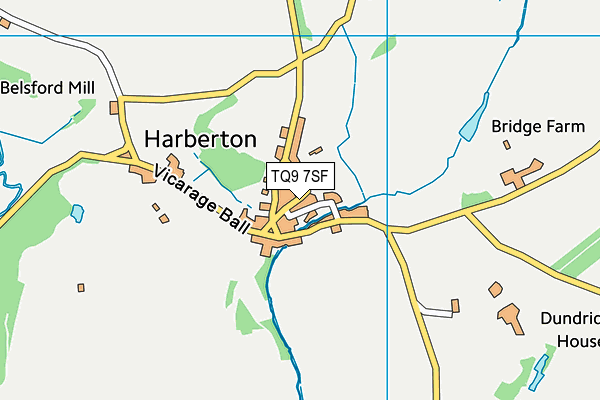 TQ9 7SF map - OS VectorMap District (Ordnance Survey) TQ9 7SF map - OS VectorMap District (Ordnance Survey)