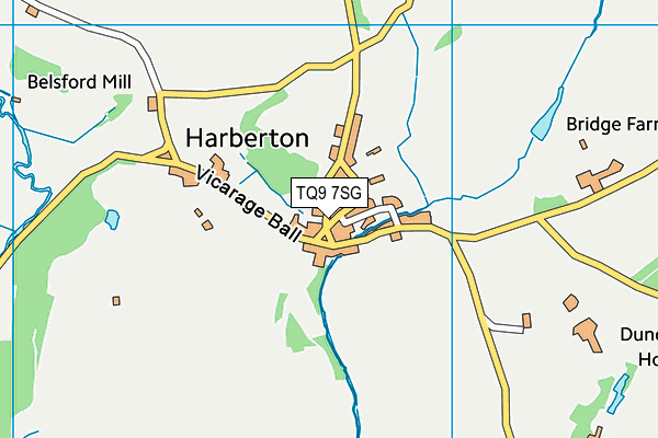 TQ9 7SG map - OS VectorMap District (Ordnance Survey) TQ9 7SG map - OS VectorMap District (Ordnance Survey)