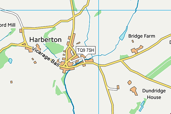 TQ9 7SH map - OS VectorMap District (Ordnance Survey) TQ9 7SH map - OS VectorMap District (Ordnance Survey)