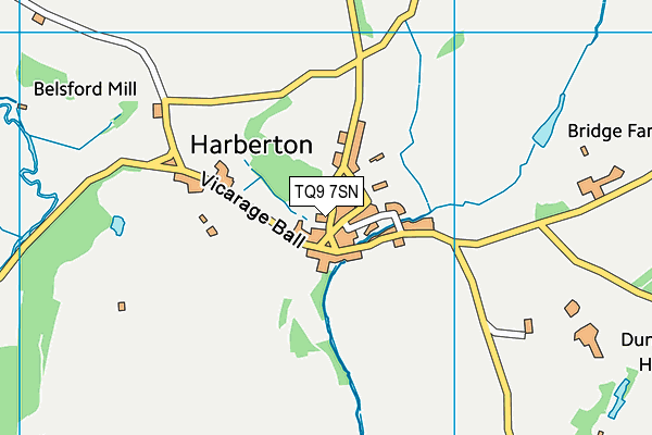 TQ9 7SN map - OS VectorMap District (Ordnance Survey) TQ9 7SN map - OS VectorMap District (Ordnance Survey)