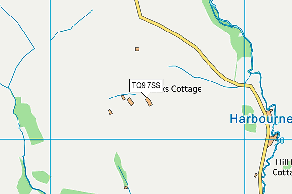 TQ9 7SS map - OS VectorMap District (Ordnance Survey) TQ9 7SS map - OS VectorMap District (Ordnance Survey)