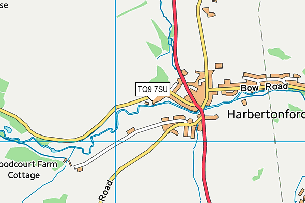 TQ9 7SU map - OS VectorMap District (Ordnance Survey) TQ9 7SU map - OS VectorMap District (Ordnance Survey)
