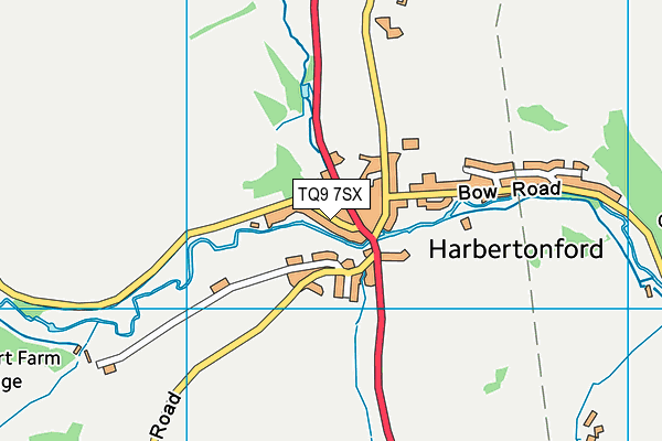 TQ9 7SX map - OS VectorMap District (Ordnance Survey) TQ9 7SX map - OS VectorMap District (Ordnance Survey)