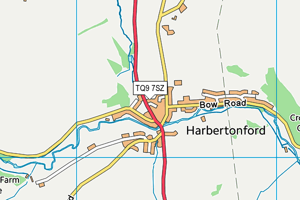 TQ9 7SZ map - OS VectorMap District (Ordnance Survey) TQ9 7SZ map - OS VectorMap District (Ordnance Survey)