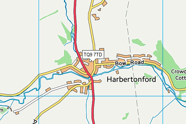 TQ9 7TD map - OS VectorMap District (Ordnance Survey) TQ9 7TD map - OS VectorMap District (Ordnance Survey)