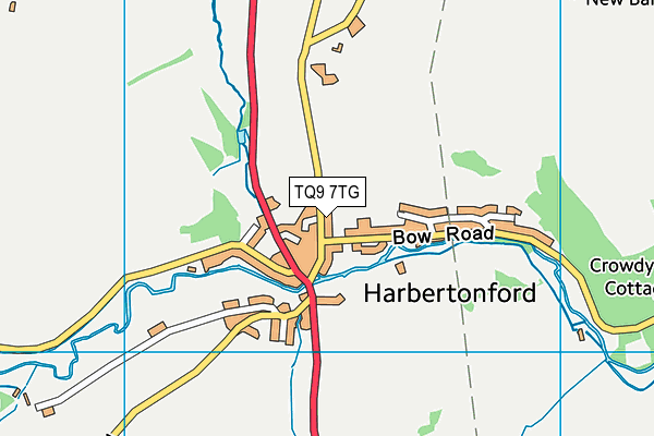 TQ9 7TG map - OS VectorMap District (Ordnance Survey) TQ9 7TG map - OS VectorMap District (Ordnance Survey)
