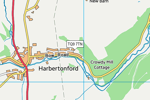 TQ9 7TN map - OS VectorMap District (Ordnance Survey) TQ9 7TN map - OS VectorMap District (Ordnance Survey)