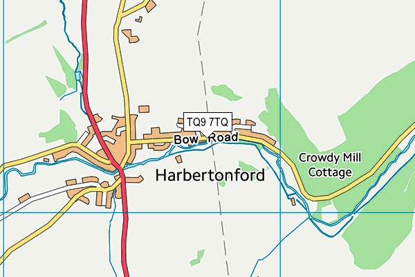 TQ9 7TQ map - OS VectorMap District (Ordnance Survey)