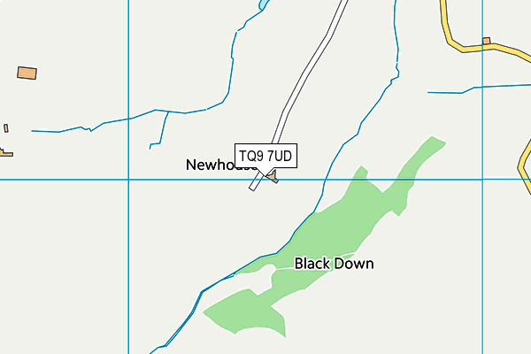 TQ9 7UD map - OS VectorMap District (Ordnance Survey) TQ9 7UD map - OS VectorMap District (Ordnance Survey)