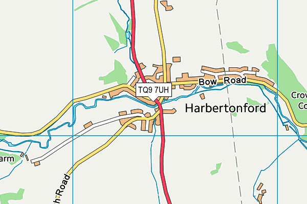 TQ9 7UH map - OS VectorMap District (Ordnance Survey) TQ9 7UH map - OS VectorMap District (Ordnance Survey)