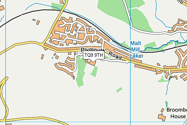 TQ9 9TH map - OS VectorMap District (Ordnance Survey) TQ9 9TH map - OS VectorMap District (Ordnance Survey)