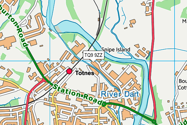 TQ9 9ZZ map - OS VectorMap District (Ordnance Survey) TQ9 9ZZ map - OS VectorMap District (Ordnance Survey)
