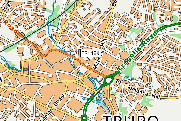 TR1 1EN map - OS VectorMap District (Ordnance Survey) TR1 1EN map - OS VectorMap District (Ordnance Survey)