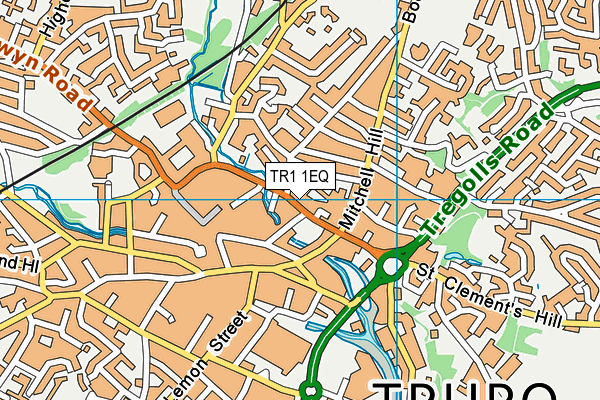 TR1 1EQ map - OS VectorMap District (Ordnance Survey) TR1 1EQ map - OS VectorMap District (Ordnance Survey)
