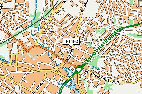 TR1 1HQ map - OS VectorMap District (Ordnance Survey) TR1 1HQ map - OS VectorMap District (Ordnance Survey)