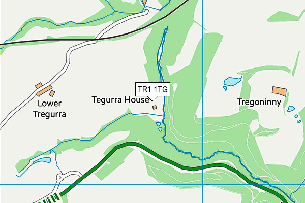 TR1 1TG map - OS VectorMap District (Ordnance Survey) TR1 1TG map - OS VectorMap District (Ordnance Survey)