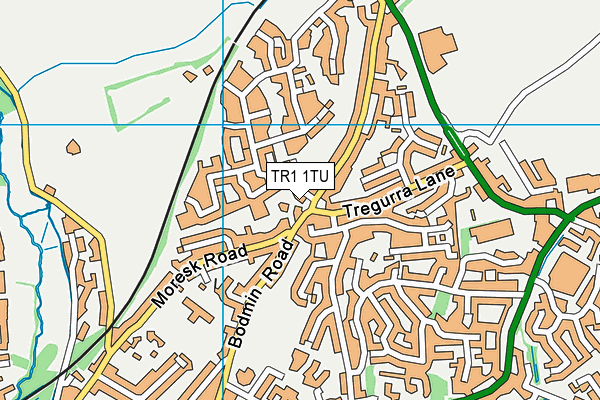 TR1 1TU map - OS VectorMap District (Ordnance Survey) TR1 1TU map - OS VectorMap District (Ordnance Survey)
